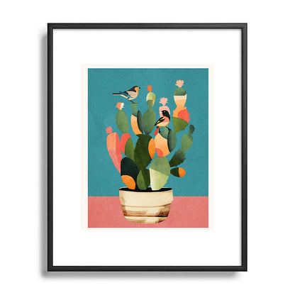 Cactus and Birds 2 Framed Art Print Gallery Image 81