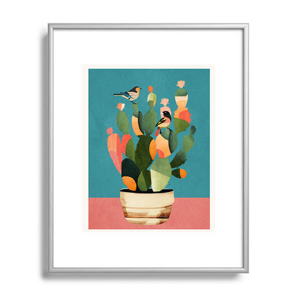 Cactus and Birds 2 Framed Art Print Gallery Image 96