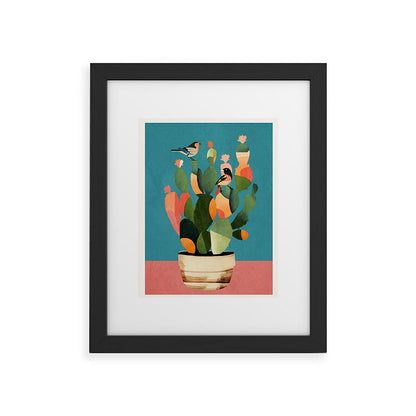 Cactus and Birds 2 Framed Art Print Gallery Image 32