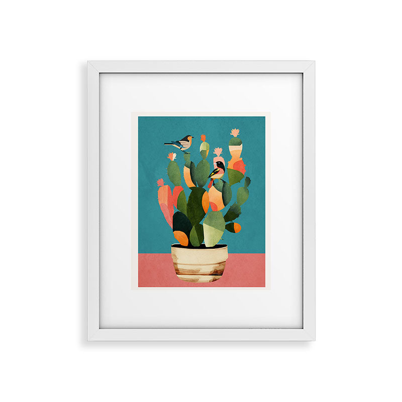 Cactus and Birds 2 Framed Art Print Gallery Image 25