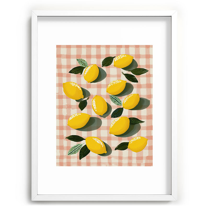 Lemon Picnic Still Life Framed Art Print Gallery Image 78