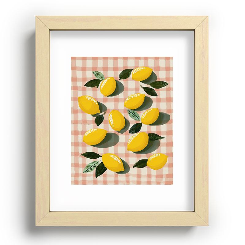 Lemon Picnic Still Life Framed Art Print Gallery Image 69