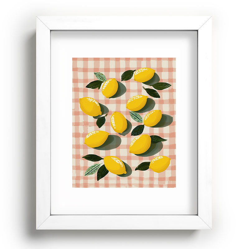 Lemon Picnic Still Life Framed Art Print Gallery Image 76