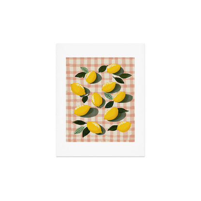 Lemon Picnic Still Life Art Print Gallery Image 3
