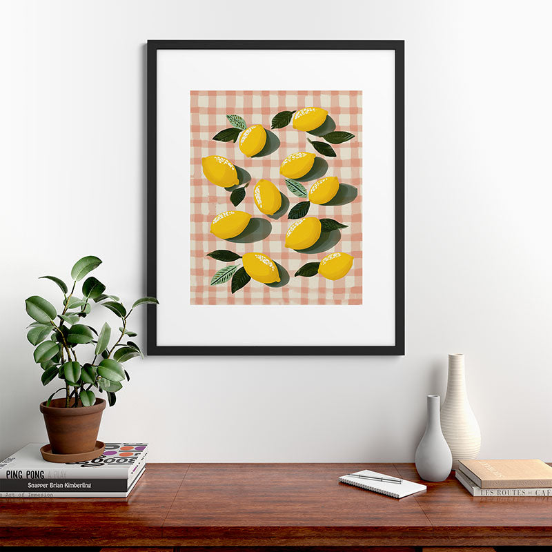 Lemon Picnic Still Life Framed Art Print Gallery Image 35