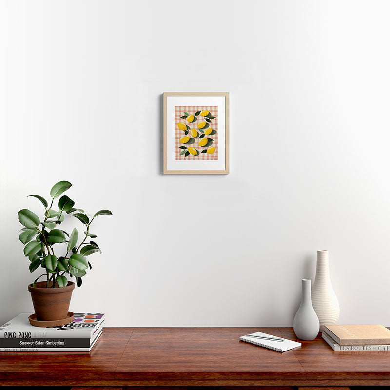 Lemon Picnic Still Life Framed Art Print Gallery Image 16
