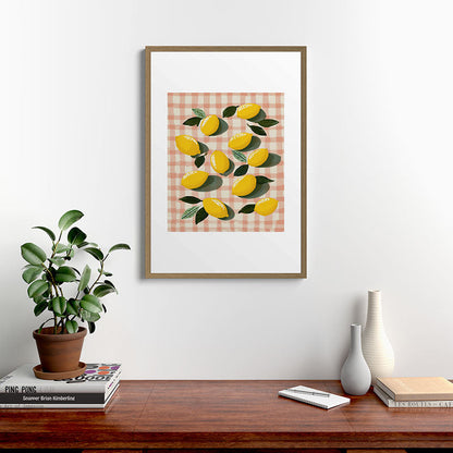 Lemon Picnic Still Life Framed Art Print Gallery Image 13