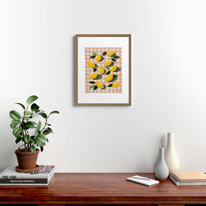 Lemon Picnic Still Life Framed Art Print Gallery Image 12