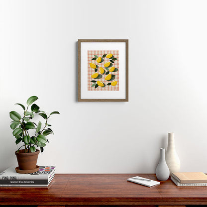Lemon Picnic Still Life Framed Art Print Gallery Image 11