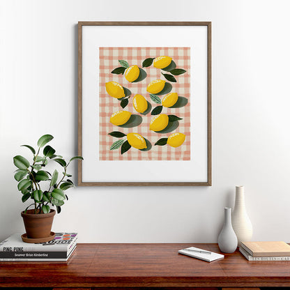 Lemon Picnic Still Life Framed Art Print Gallery Image 14