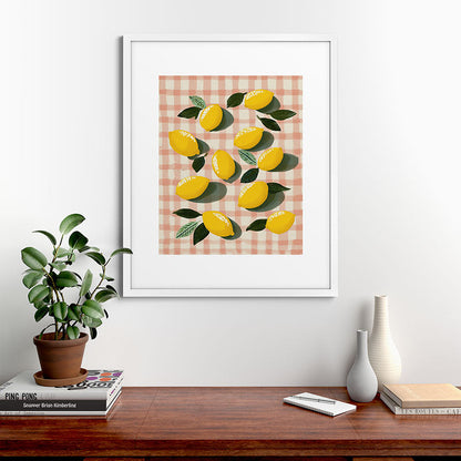 Lemon Picnic Still Life Framed Art Print Gallery Image 56