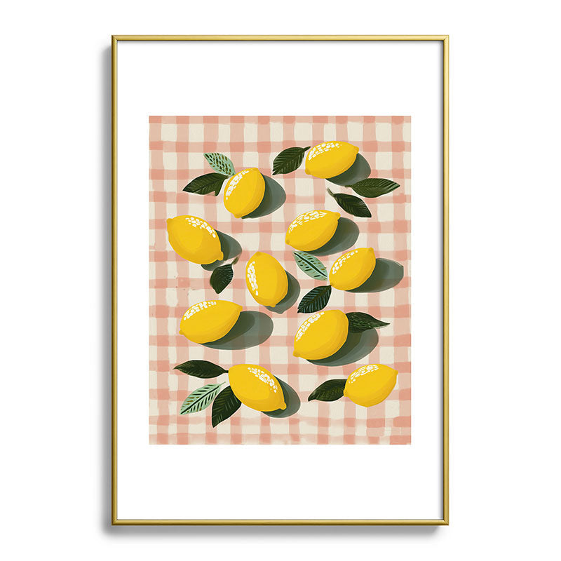 Lemon Picnic Still Life Framed Art Print Gallery Image 90