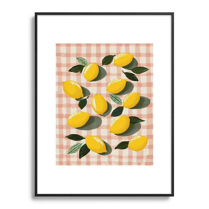 Lemon Picnic Still Life Framed Art Print Gallery Image 85