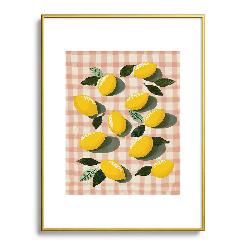Lemon Picnic Still Life Framed Art Print Gallery Image 92