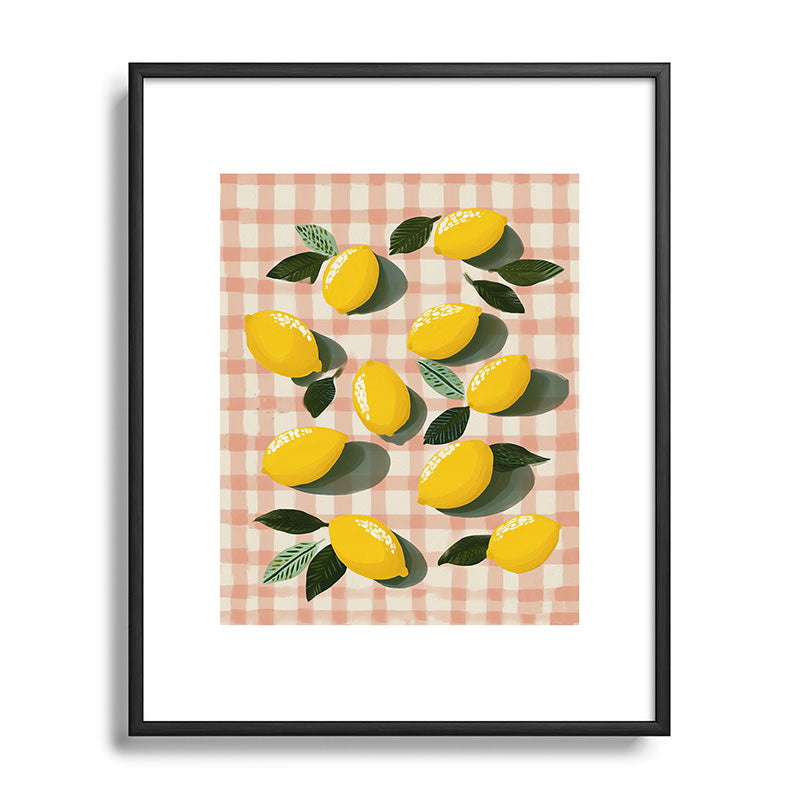 Lemon Picnic Still Life Framed Art Print Gallery Image 82
