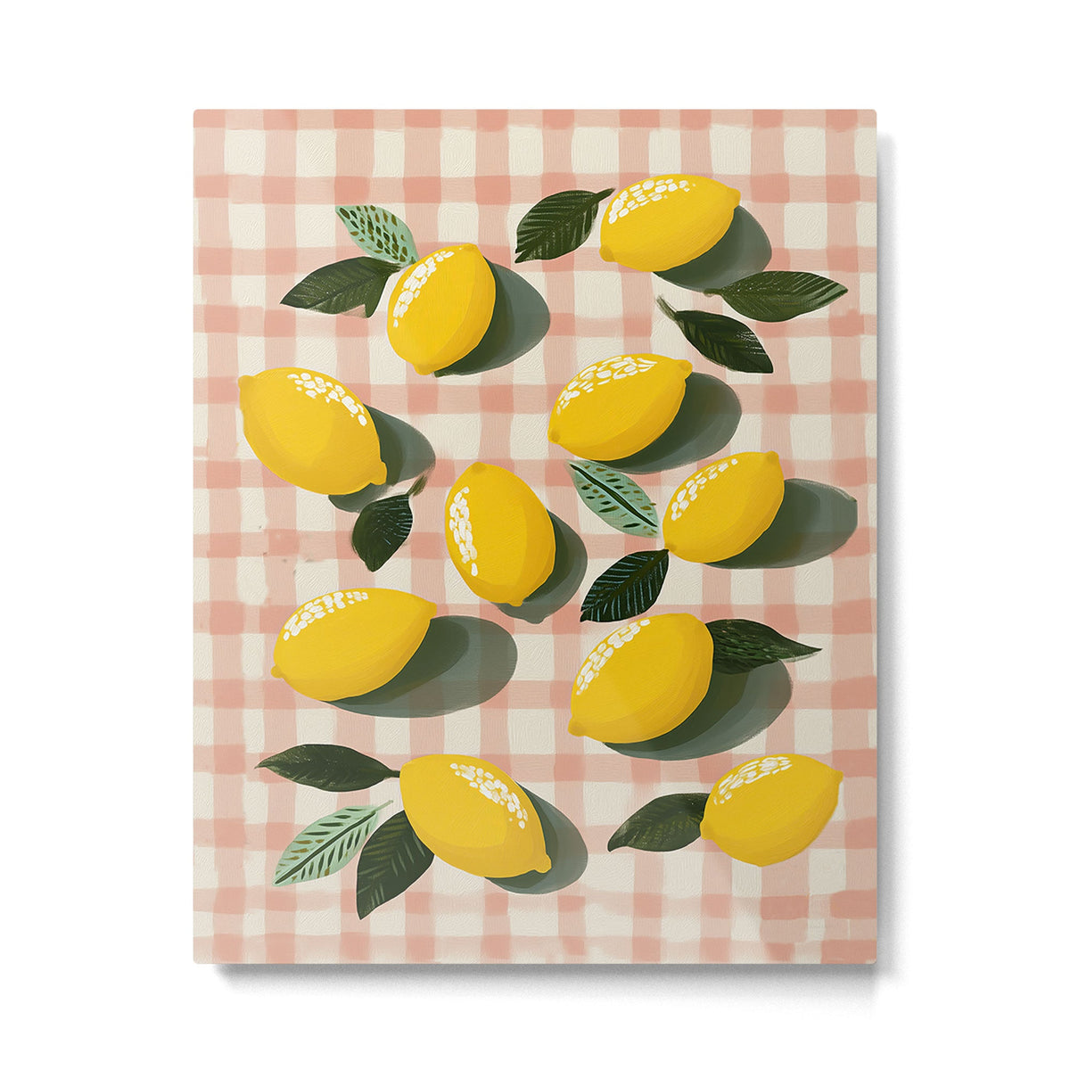 Lemon Picnic Still Life Metal Print Gallery Image 1