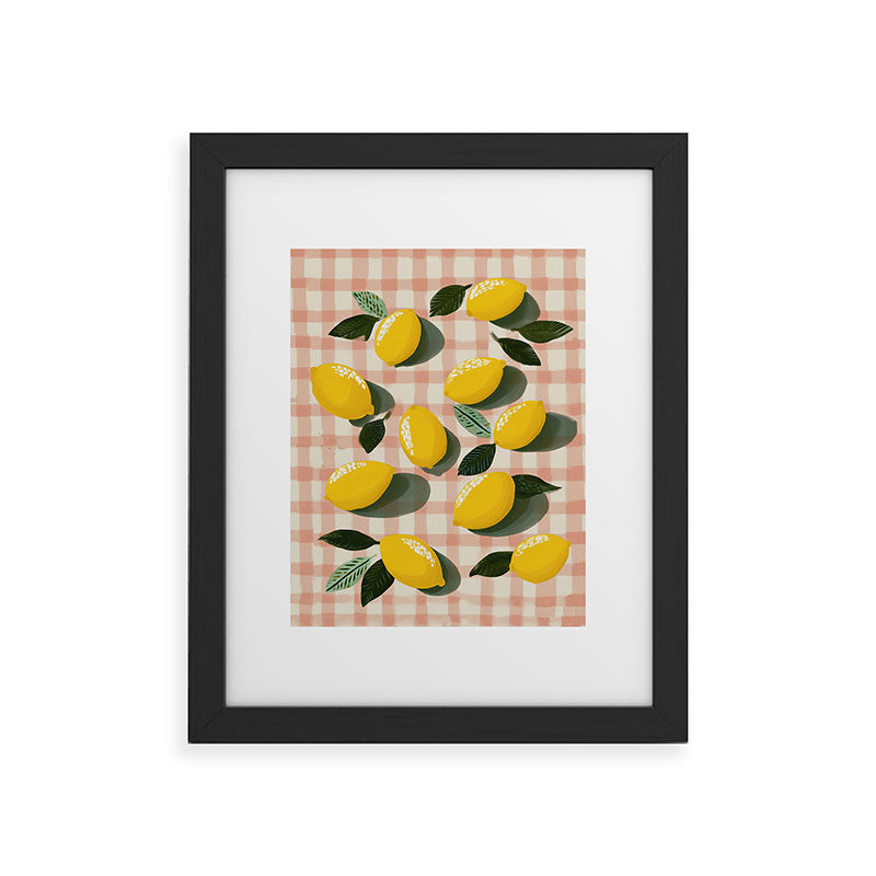 Lemon Picnic Still Life Framed Art Print Gallery Image 34
