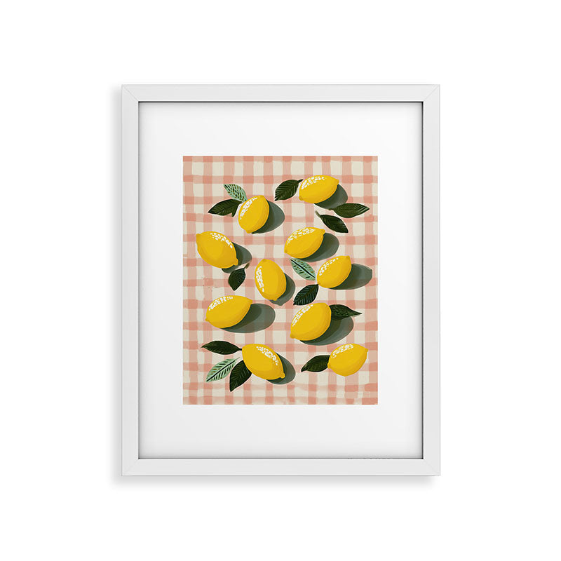 Lemon Picnic Still Life Framed Art Print Gallery Image 22