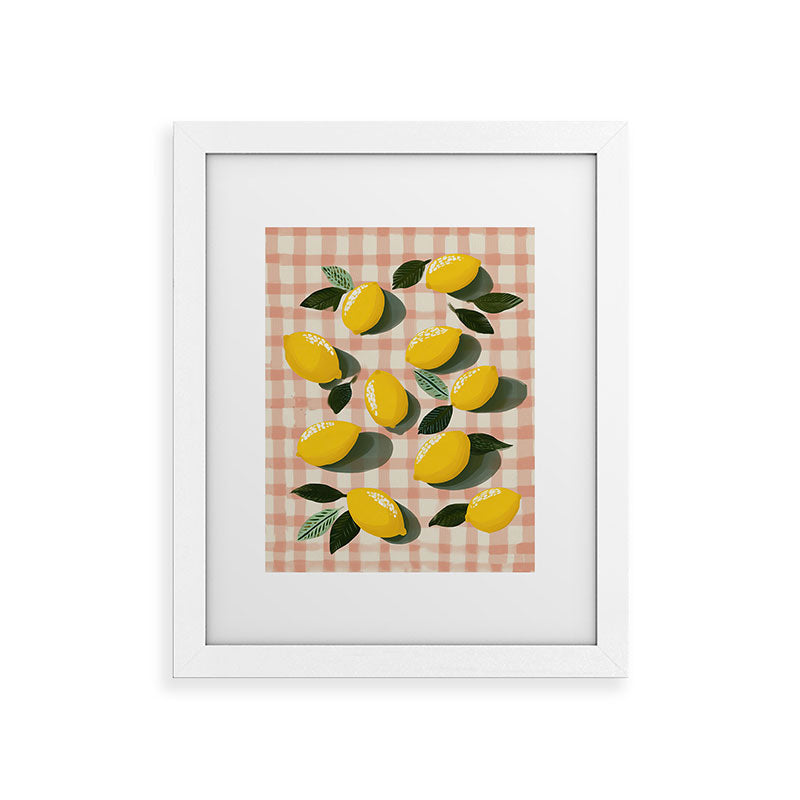 Lemon Picnic Still Life Framed Art Print Gallery Image 54