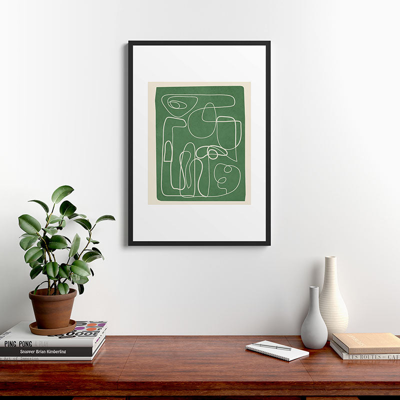 Lines in Space 7 Framed Art Print Gallery Image 6