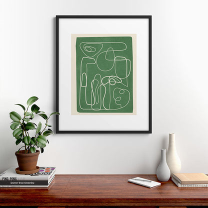 Lines in Space 7 Framed Art Print Gallery Image 7