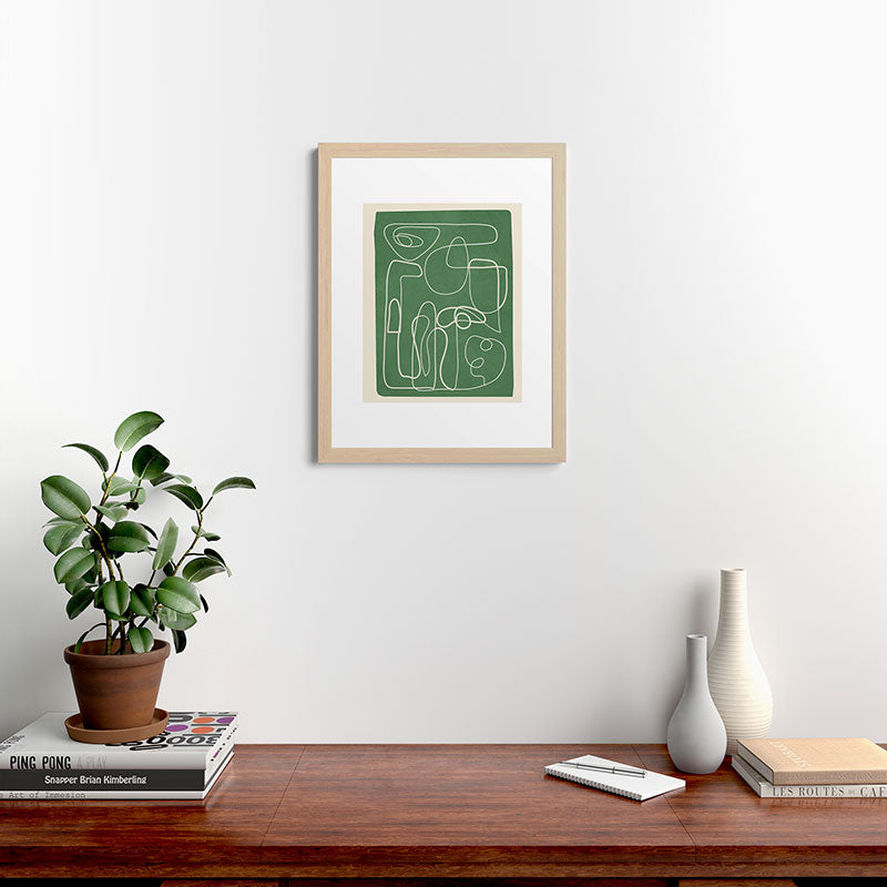 Lines in Space 7 Framed Art Print Gallery Image 47