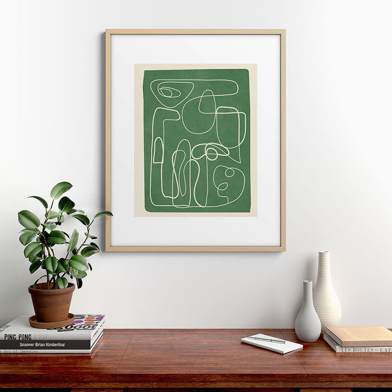 Lines in Space 7 Framed Art Print Gallery Image 21