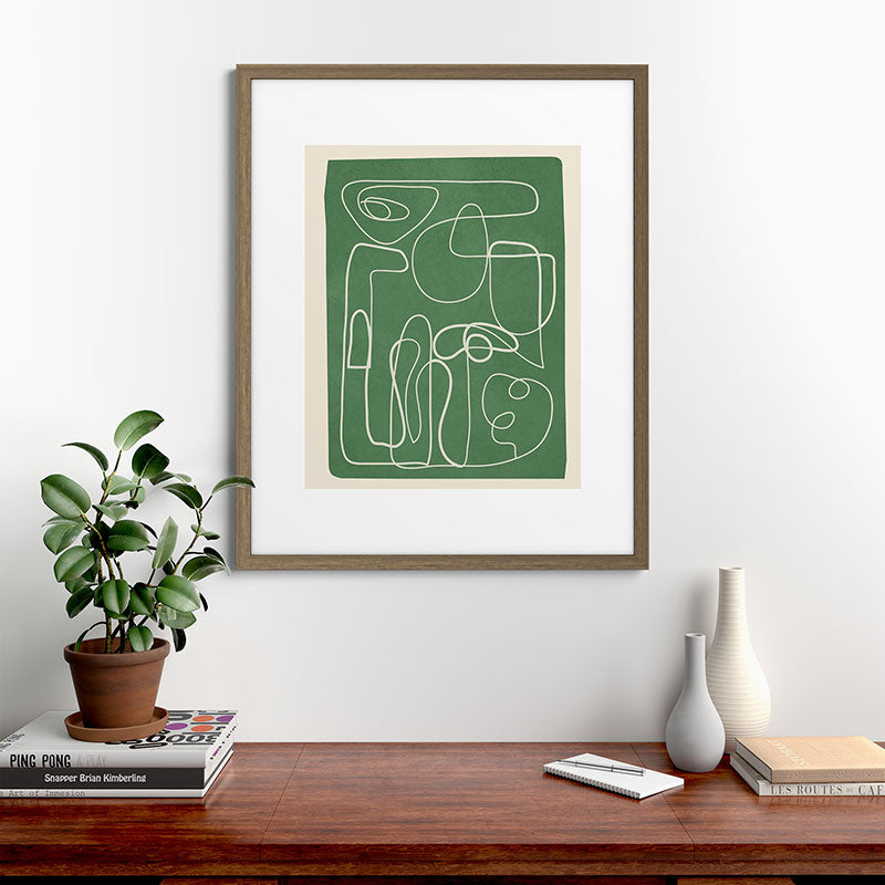 Lines in Space 7 Framed Art Print Gallery Image 42