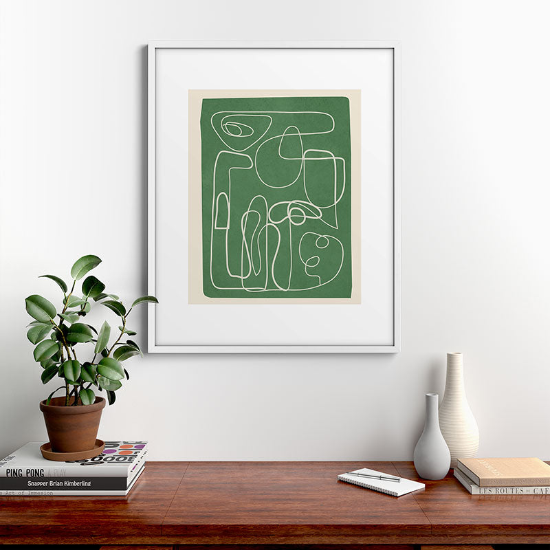 Lines in Space 7 Framed Art Print Gallery Image 28