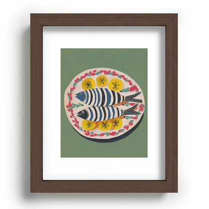 Mediterranean Fish Plate Framed Art Print Gallery Image 64