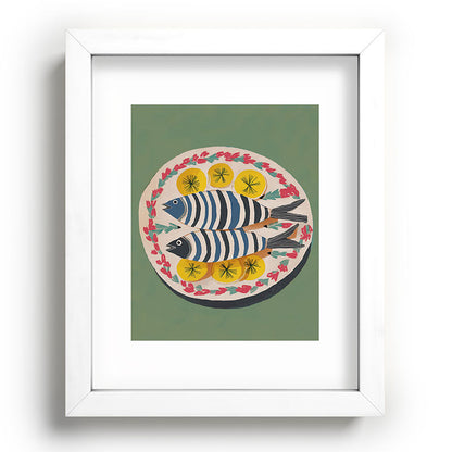 Mediterranean Fish Plate Framed Art Print Gallery Image 76