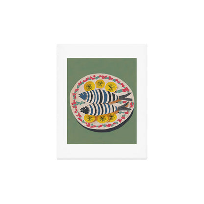 Mediterranean Fish Plate Art Print Gallery Image 3