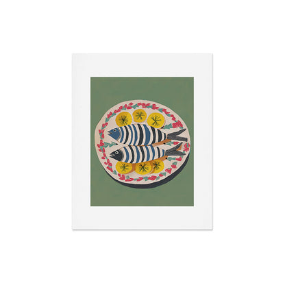 Mediterranean Fish Plate Art Print Gallery Image 4