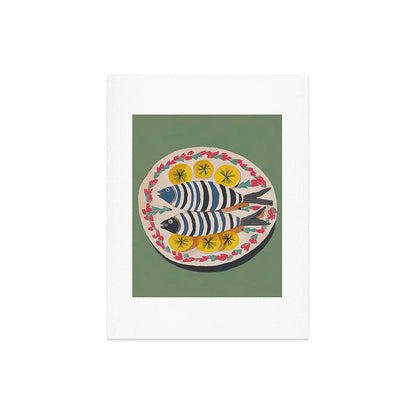 Mediterranean Fish Plate Art Print Gallery Image 6