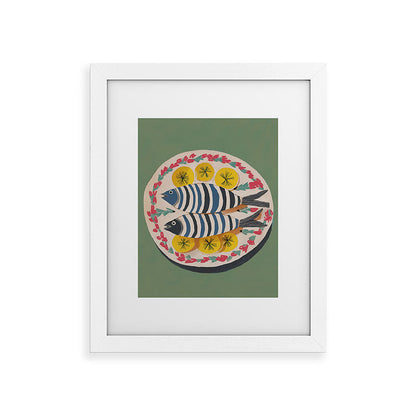 Mediterranean Fish Plate Framed Art Print Gallery Image 51