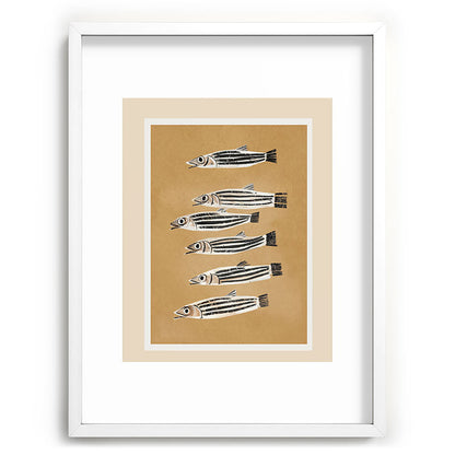 Minimal Fish Study Framed Art Print Gallery Image 79