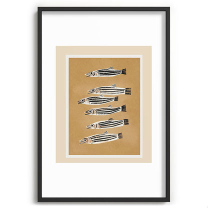 Minimal Fish Study Framed Art Print Gallery Image 62