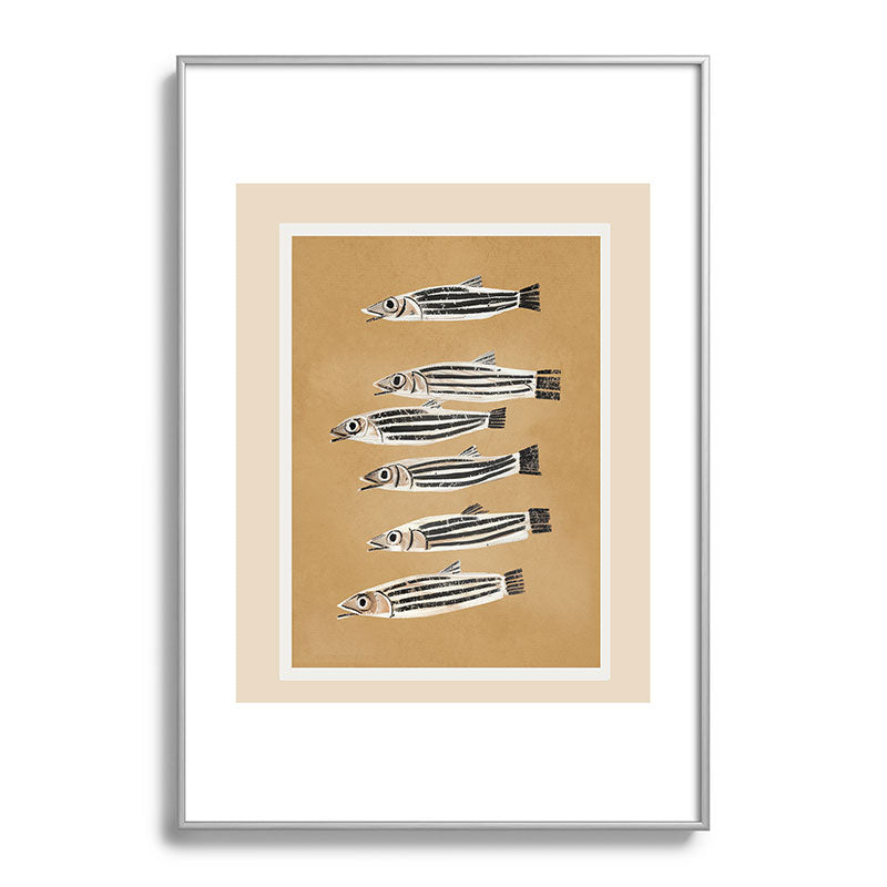 Minimal Fish Study Framed Art Print Gallery Image 97