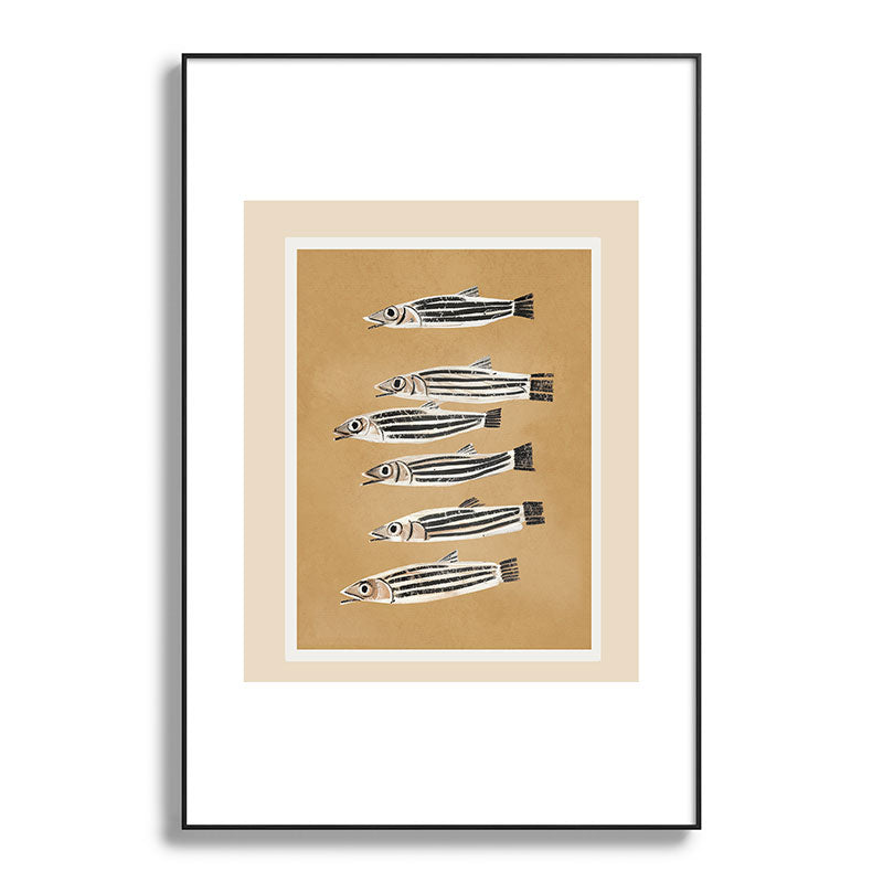 Minimal Fish Study Framed Art Print Gallery Image 86