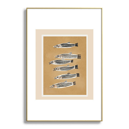 Minimal Fish Study Framed Art Print Gallery Image 93