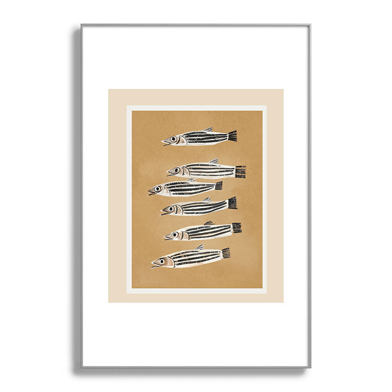 Minimal Fish Study Framed Art Print Gallery Image 100