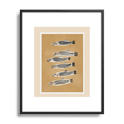 Minimal Fish Study Framed Art Print Gallery Image 81