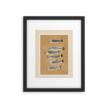 Minimal Fish Study Framed Art Print Gallery Image 2