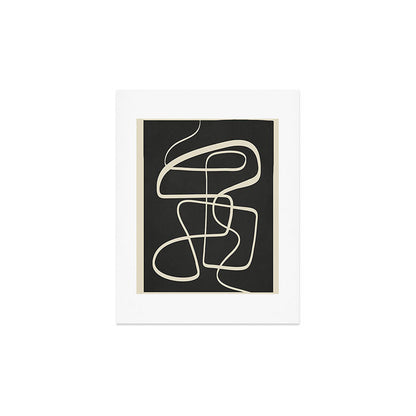 Modern Abstract Lines - Noir Art Print Gallery Image 3