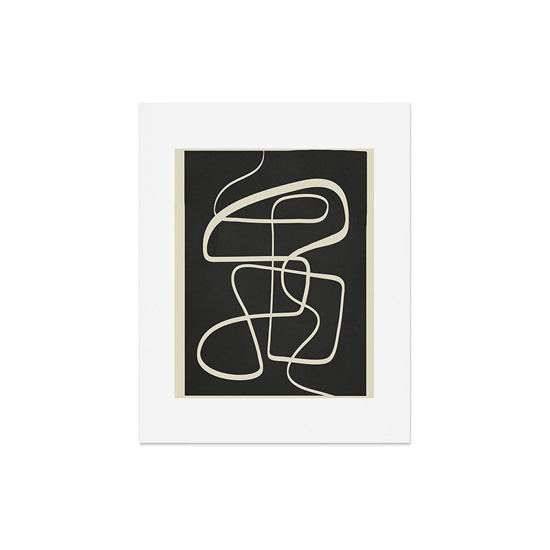 Modern Abstract Lines - Noir Art Print Gallery Image 5