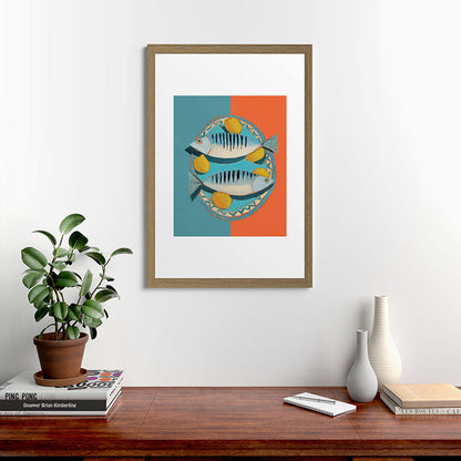 Modern Coastal Still Life Framed Art Print Gallery Image 41