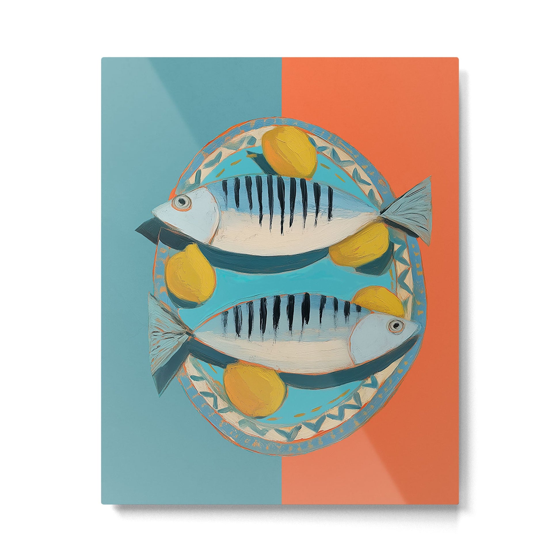 Modern Coastal Still Life Metal Print Gallery Image 1