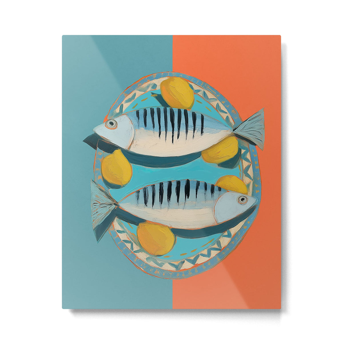 Modern Coastal Still Life Metal Print Gallery Image 3