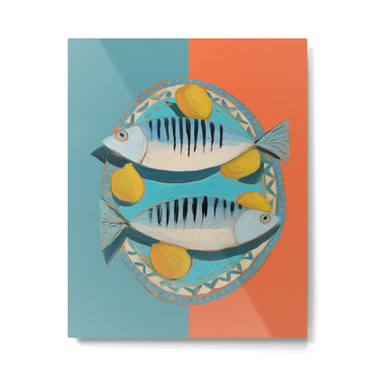 Modern Coastal Still Life Metal Print Gallery Image 3