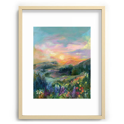 Sunset Landscape Framed Art Print Gallery Image 100